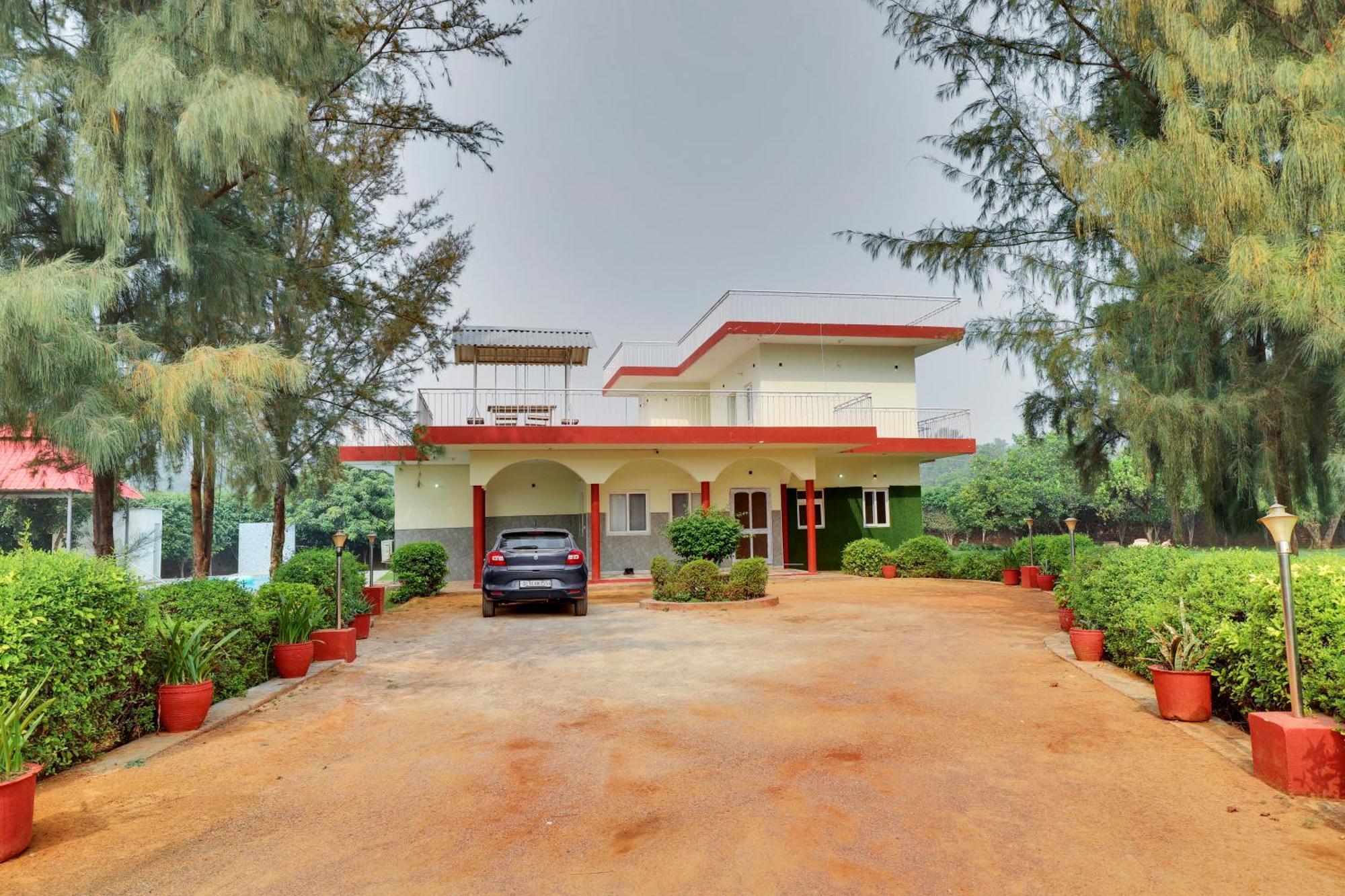 Alaya Stays 4Bhk Farmhouse With Pvt Pool & Garden - Manesar Gurgaon Dış mekan fotoğraf