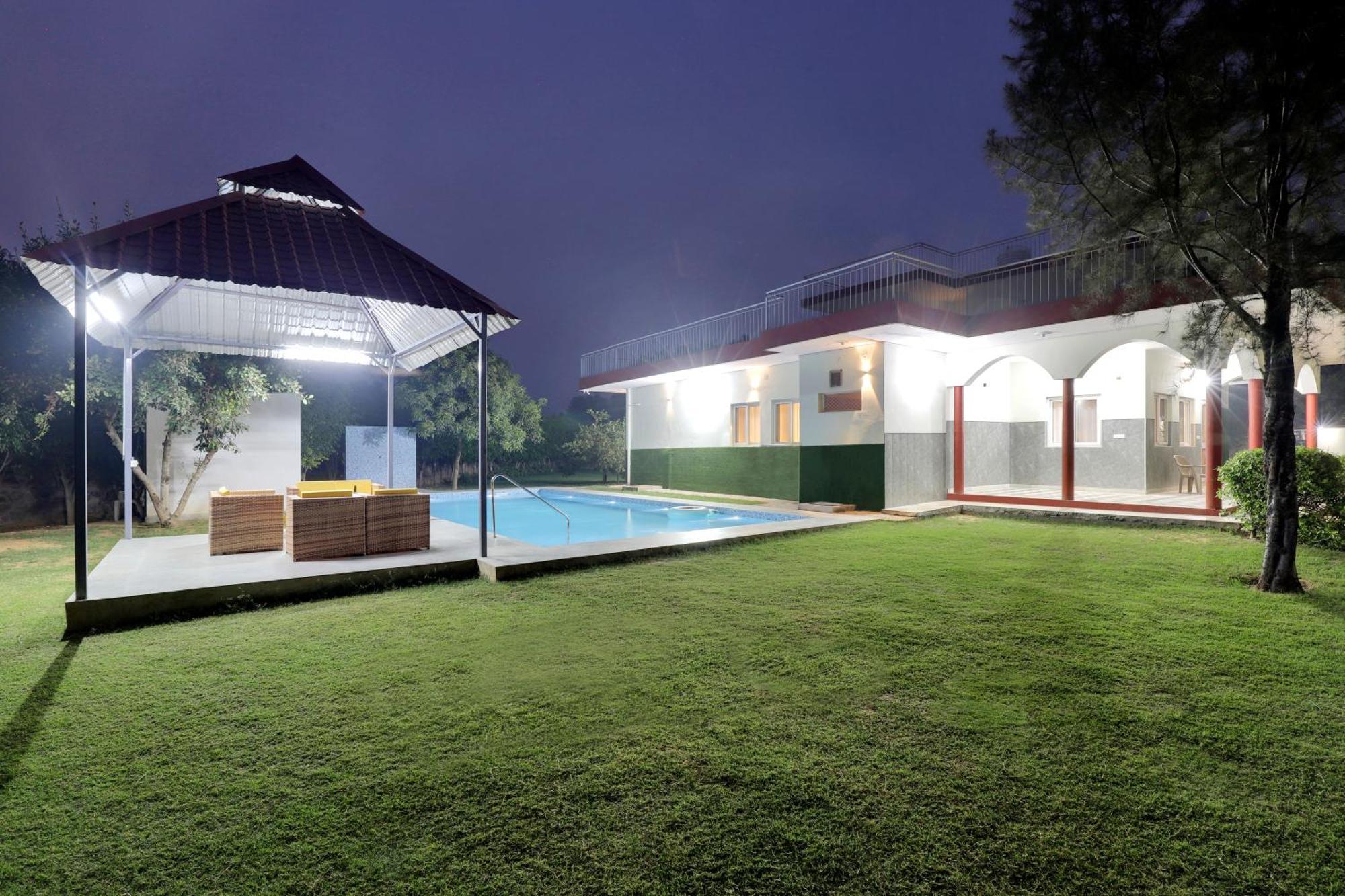 Alaya Stays 4Bhk Farmhouse With Pvt Pool & Garden - Manesar Gurgaon Dış mekan fotoğraf